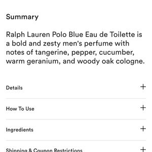 Polo by Ralph Lauren Blue Eau de Toilette for Men